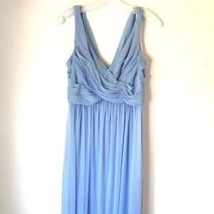 David’s bridal ice blue dress